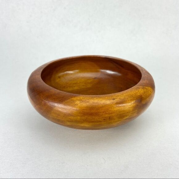 Wood trinkets key bowl marble colour, small planter, or catchall. - Picture 11 of 11